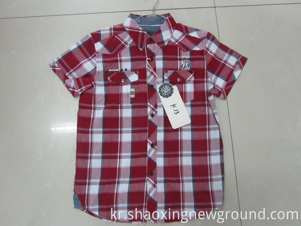 red cotton fashion shirt